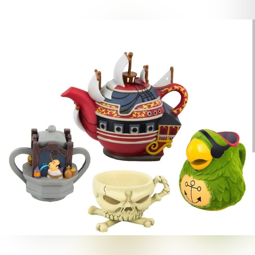 *NWOT Disney Decorative Mini Tea Set - Pirates Of The Caribbean